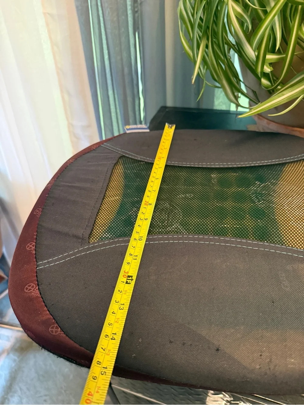 Brown and Charcoal Mesh Seat Cushion by Ergo-Drive